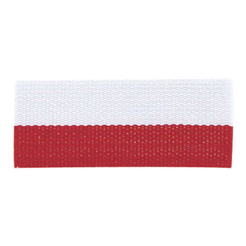 Red/White Neck Ribbon with Snap Clip