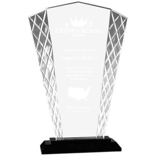 Large Fan Accent Glass