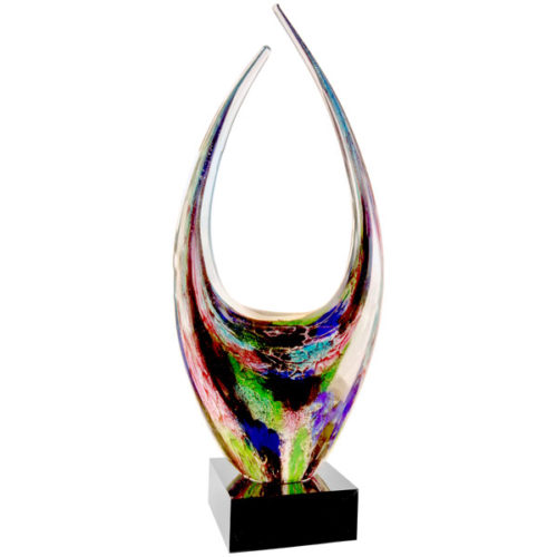 Dual Rising Art Glass