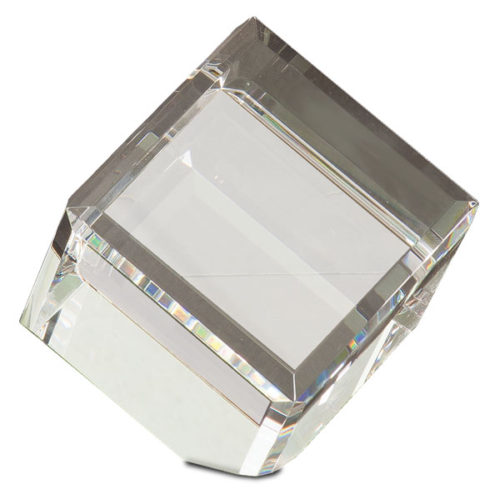 Crystal Cube Paperweight