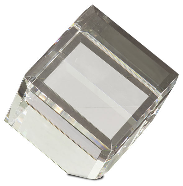 Crystal Cube Paperweight