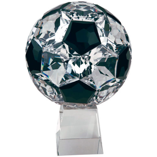 Small Crystal Soccer Ball with Base