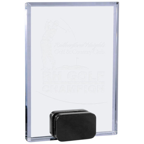 Small Crystal Rectangle with Black Base