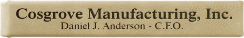 Light Brown Leatherette Single Pen Case
