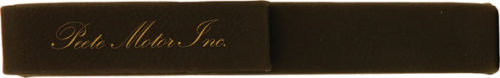 Black & Gold Leatherette Single Pen Case