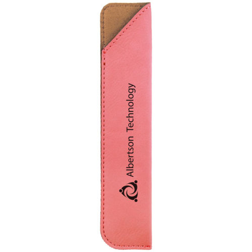 Pink Leatherette Pen Sleeve