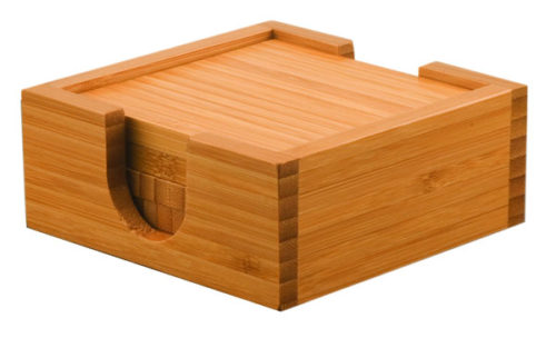 Bamboo 4-Coaster Set
