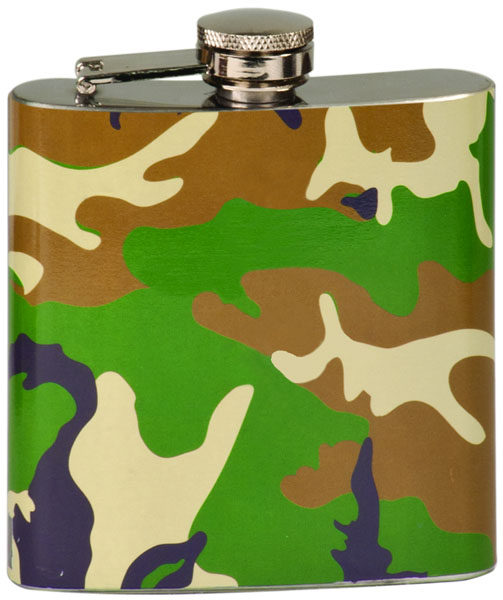 6 oz. Camouflage Stainless Steel Flask