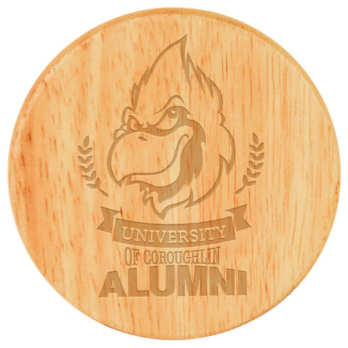 Round Wooden Magnetic Bottle Opener