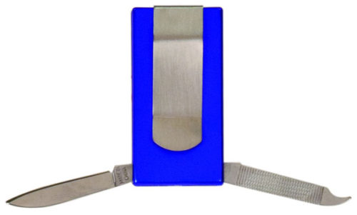 Blue 3-Function Money Clip