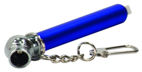 Blue Tire Pressure Gauge with Keychain