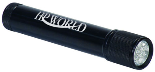Black 7-LED Flashlight