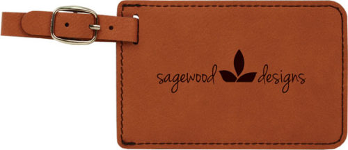 Rawhide Leatherette Luggage Tag