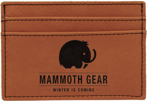 Rawhide Leatherette Money Clip & Card Holder