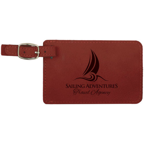 Rose Leatherette Luggage Tag