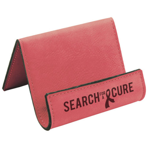 Pink Leatherette Holder/Easel
