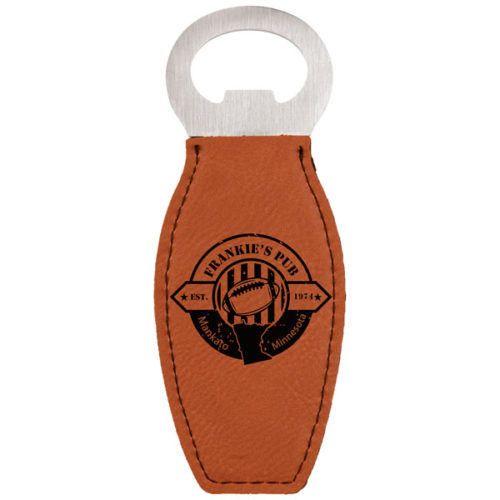Rawhide Leatherette Magnetic Bottle Opener