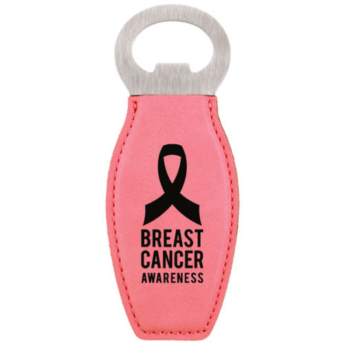 Pink Leatherette Magnetic Bottle Opener