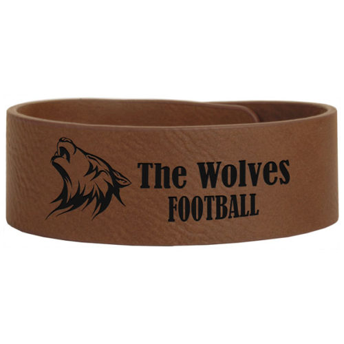 Dark Brown Leatherette Cuff Bracelet
