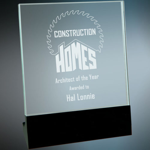 Large Glass Standup Award
