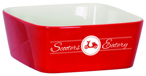 Large Red Ceramic Bowl