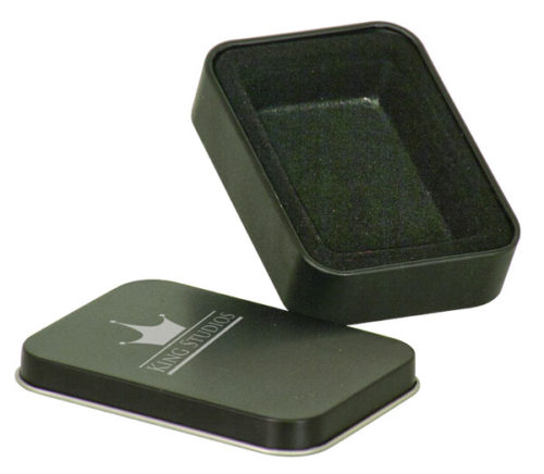 Black Laserable Lighter Tin
