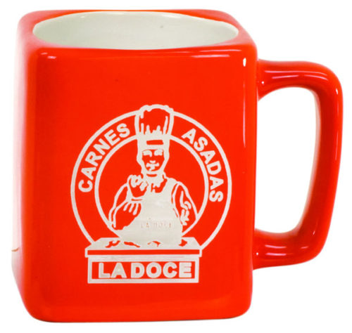 8 oz. Orange Square Ceramic Mug
