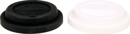 Black Flexible Silicone Lid for Latte Mugs