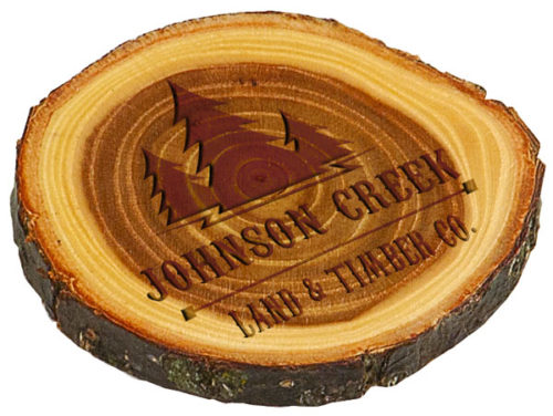 Old West Log Wood Coaster